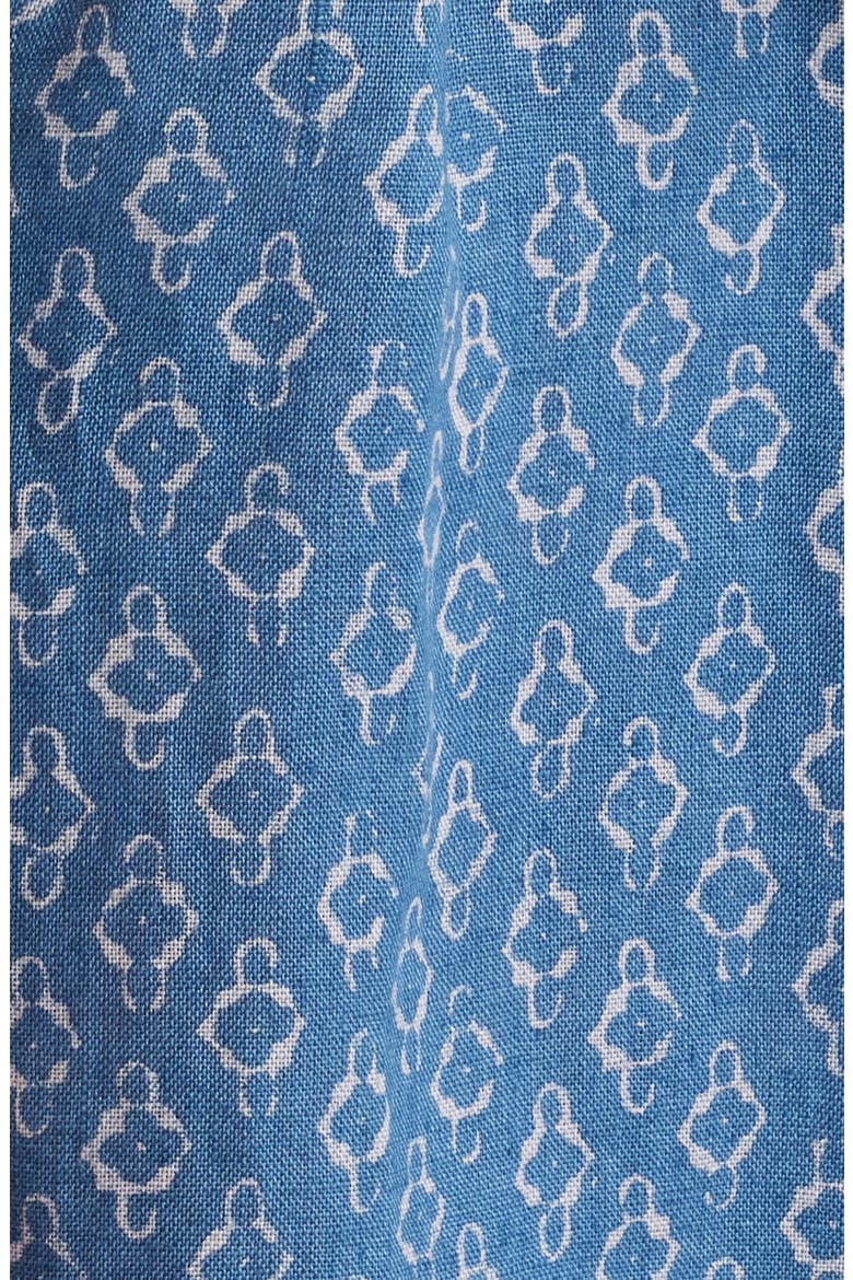 Carmel Linen Button-Up Minidress, Alternate, color, KEY LARGO BLUE