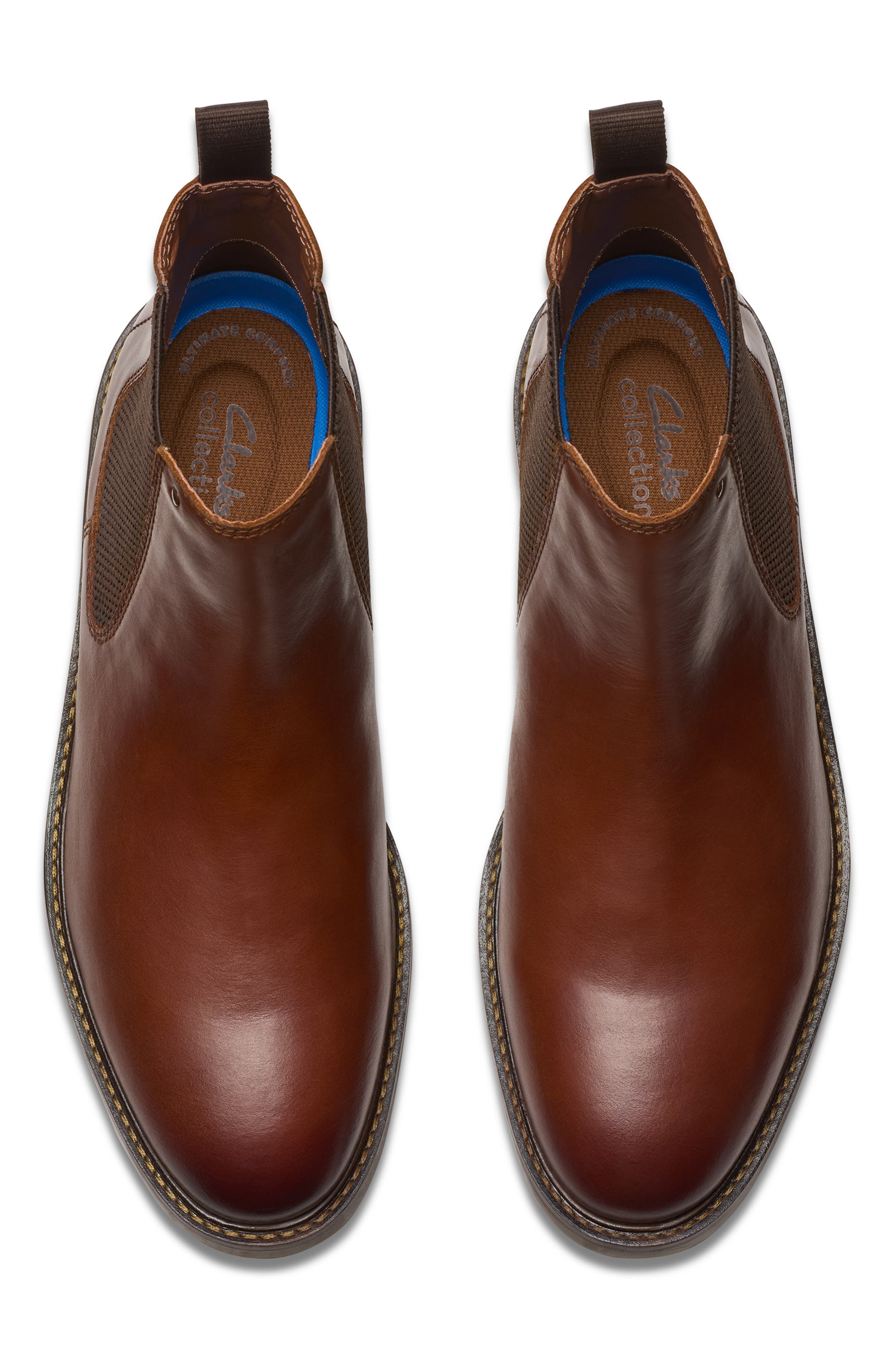 Clarks<sup>®</sup> Jaxen Easy Chelsea Boot, Alternate, color, Tan Leather