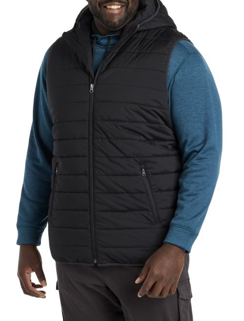 SOCIETY OF ONE BY DXL SOCIETY OF ONE BY DXL BIG & TALL HOODED PUFFER VEST