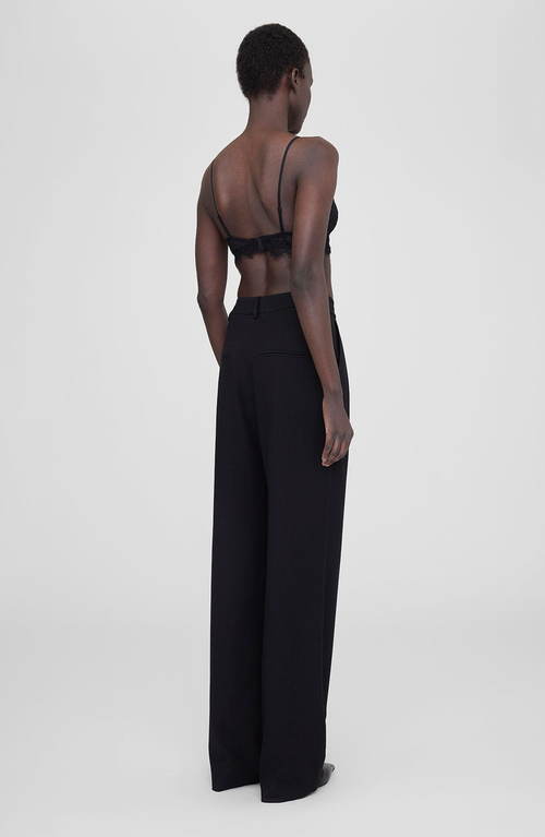 Anine Bing Lace Bra With Trim In Black