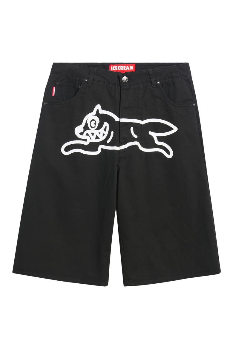 Baja 5-Pocket Cotton Twill Shorts, Main, color, BLACK