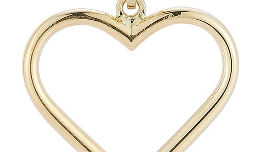 Ember Fine Jewelry Open Heart Drop Earrings In Gold