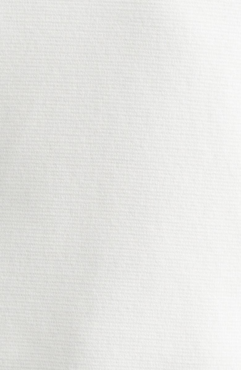 Moncler Knit Collar Cotton Polo, Alternate, color, White