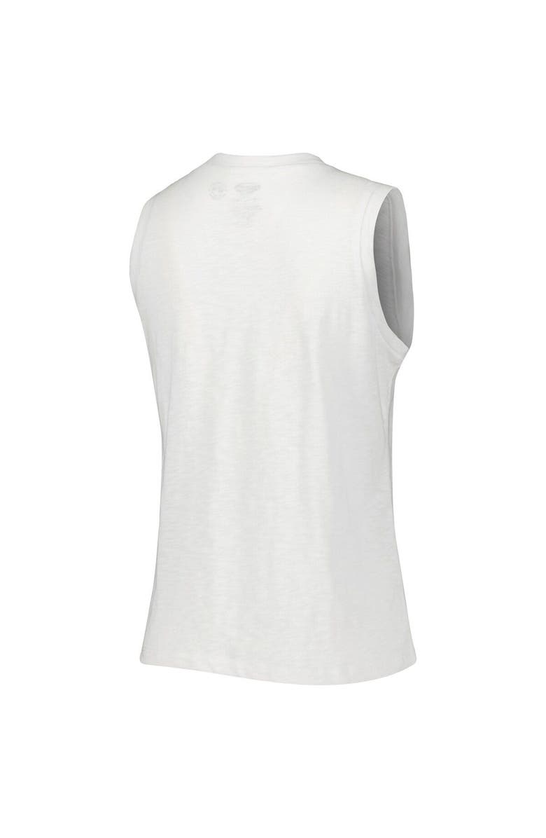 CONCEPTS SPORT Women's Concepts Sport White Detroit Tigers Reel Pinstripe Tank Top & Shorts Sleep Set, Alternate, color, White