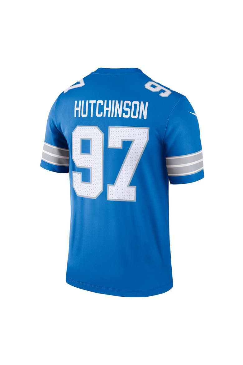 Men's Nike Aidan Hutchinson Blue Detroit Lions Legend Jersey, Alternate, color, Blue