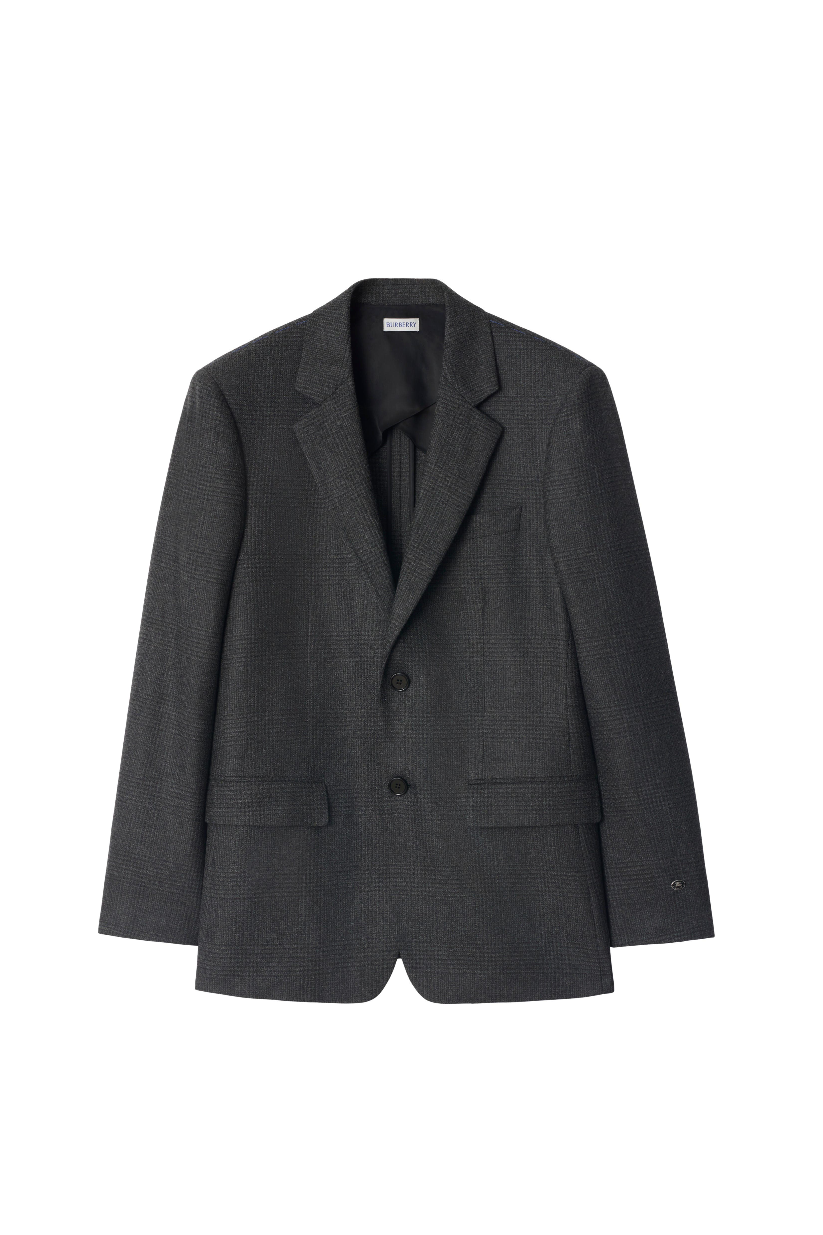 Check Wool Cashmere Tailored Jacket - image 2