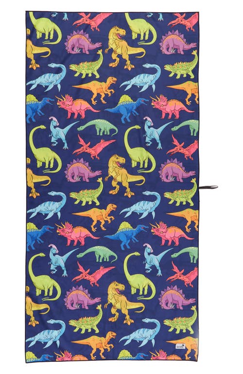 Boardies Vibrant Dinosaur Towel in Purple 