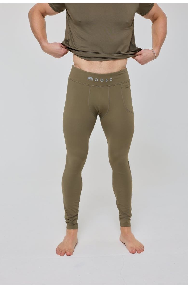 OOSC Elite Activewear Leggings - Khaki, Main, color, Khaki