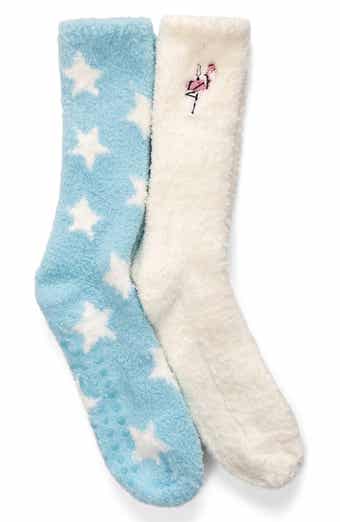 2-Pack Cozy Crew Socks with Grippers