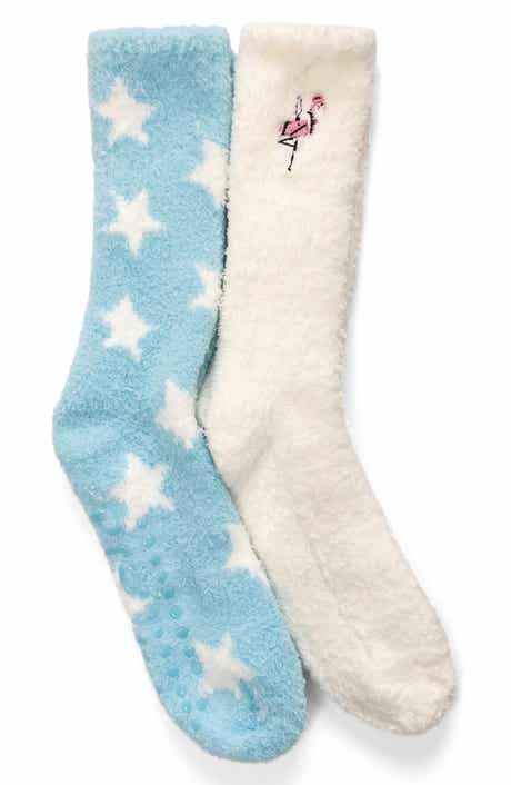 2-Pack Cozy Crew Socks with Grippers