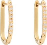 st. Moran Cubic Zirconia Pavé Hoop Earrings