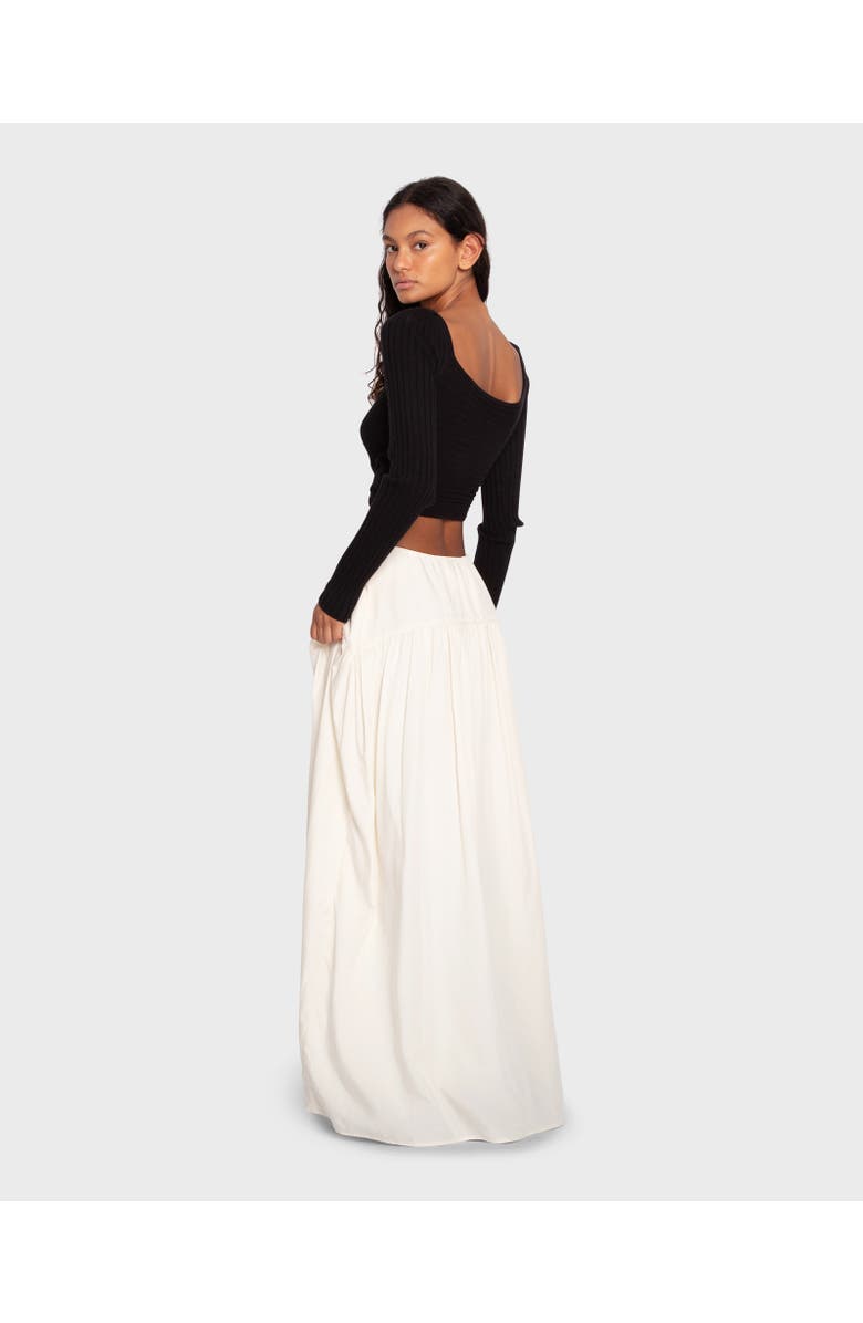 Belle & Bloom Always On My Mind Maxi Skirt, Alternate, color, Cream