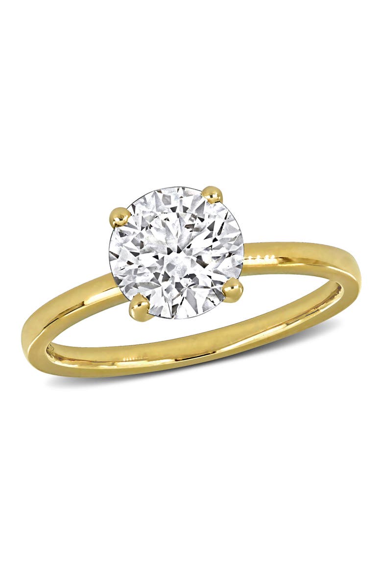 2 CTW Lab Grown Diamond Solitaire Ring 14k, Main, color, Yellow Gold