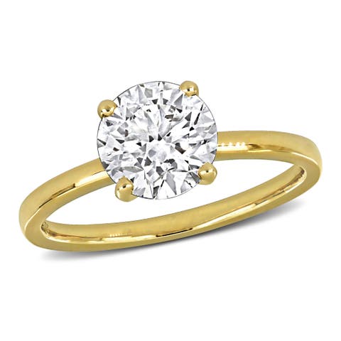 2 CTW Lab Grown Diamond Solitaire Ring 14k