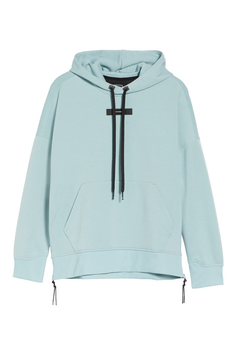 Recycled Polyester Blend Hoodie, Alternate, color, SEA