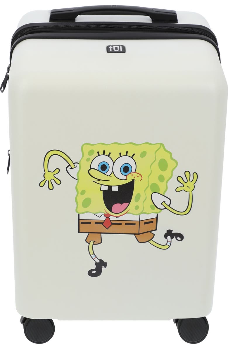 Ful NICKELODEON SPONGEBOB 22.5"CARRY-ON LUGGAGE, Alternate, color, White