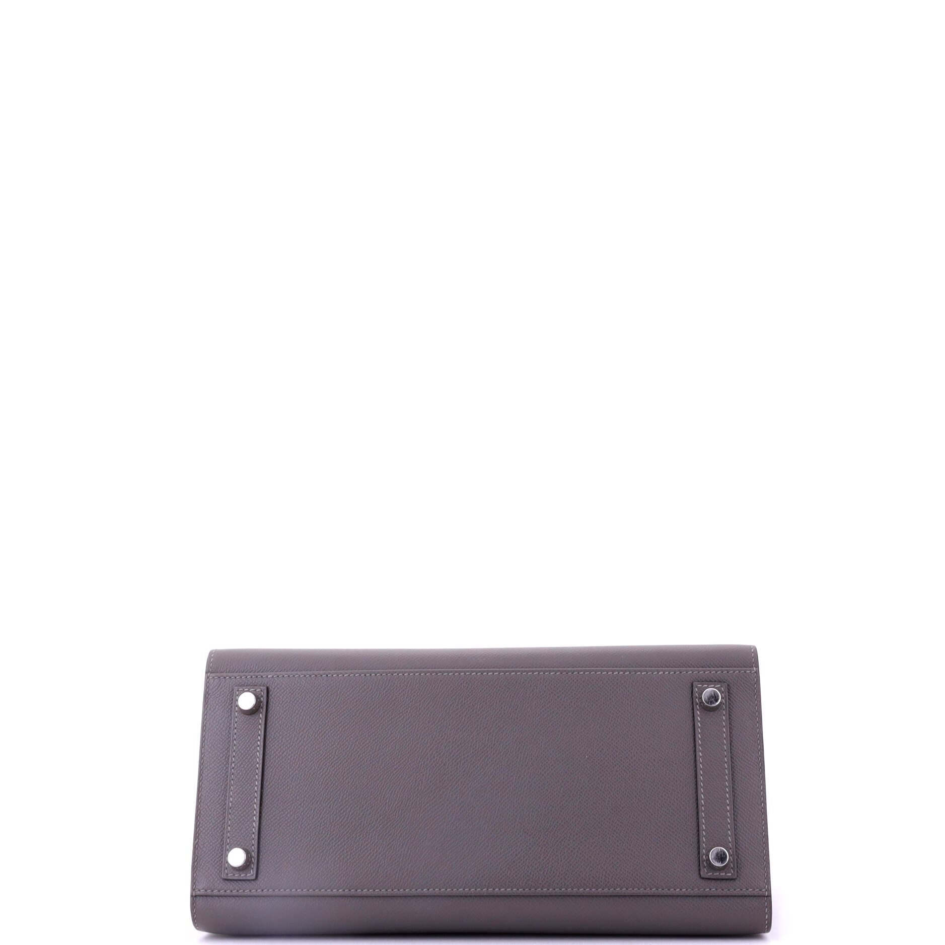 Pre-Owned Hermes Birkin Sellier Bag Grey Epsom with Palladium Hardware 30, Alternate, color, 