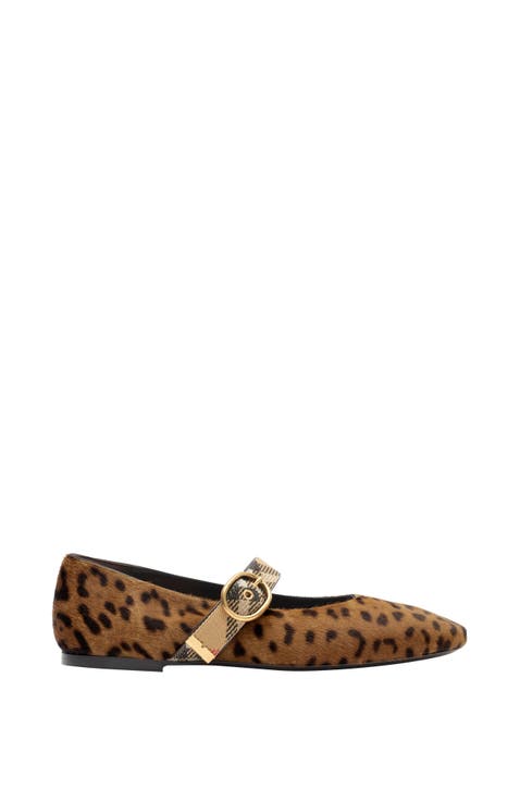Leopard Print Robin Ballerinas