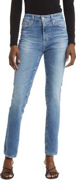 AG Mari Mid Rise Slim Straight Leg Jeans