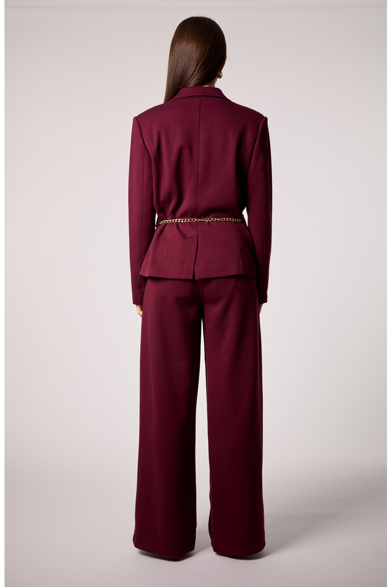 Taylor Wide Leg Trouser, Alternate, color, Vampy