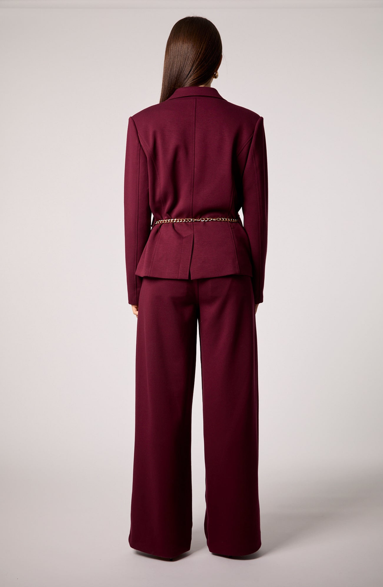 BLUE REVIVAL Taylor Wide Leg Trouser, Alternate, color, Vampy