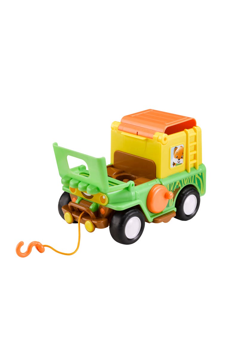Timber Tots Safari Jeep 4X4 Vehicle, Monkey Figure, Alternate, color, Multicolored