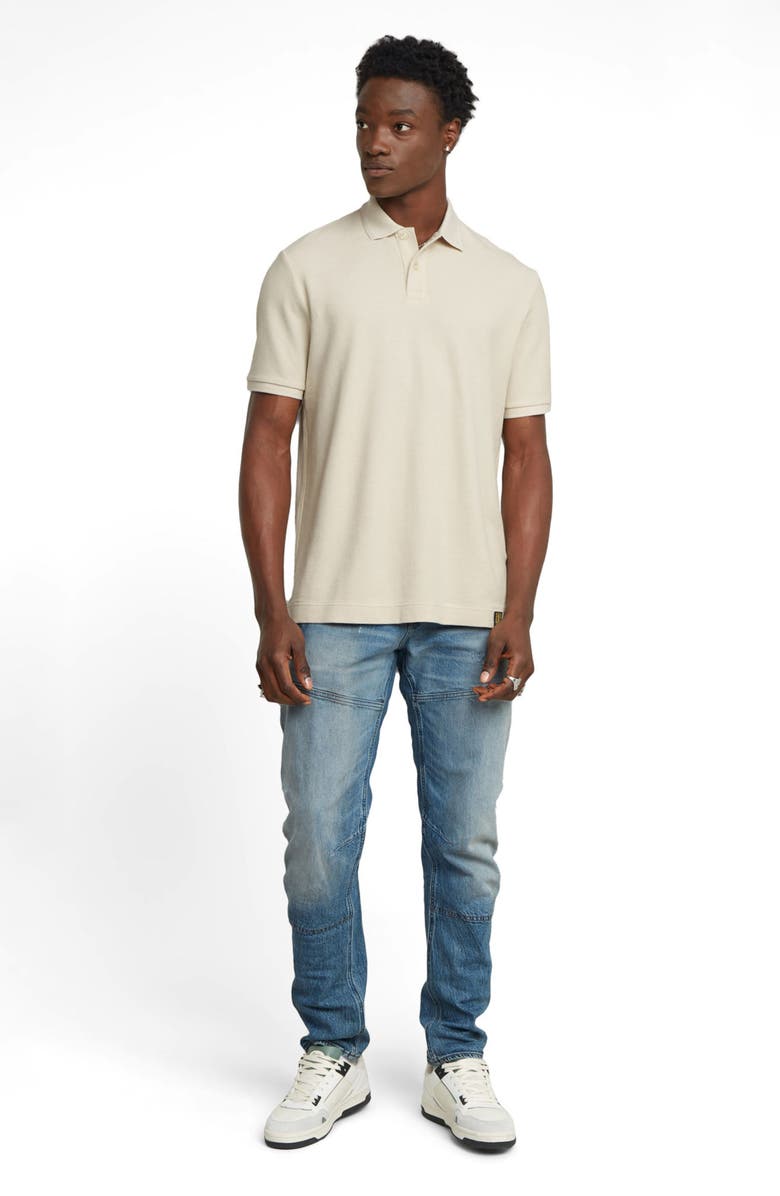 G-STAR Essential Organic Cotton Polo, Alternate, color, Whitebait
