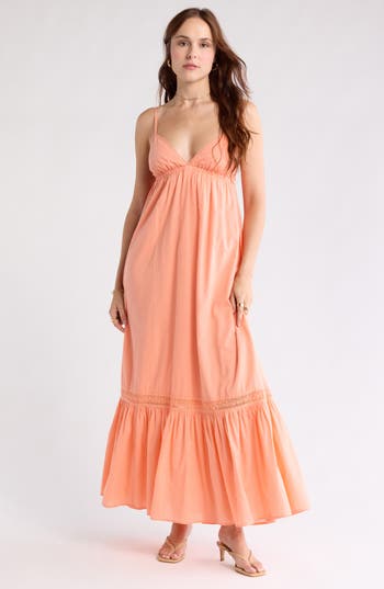 Abound Cotton Maxi Dress In Orange