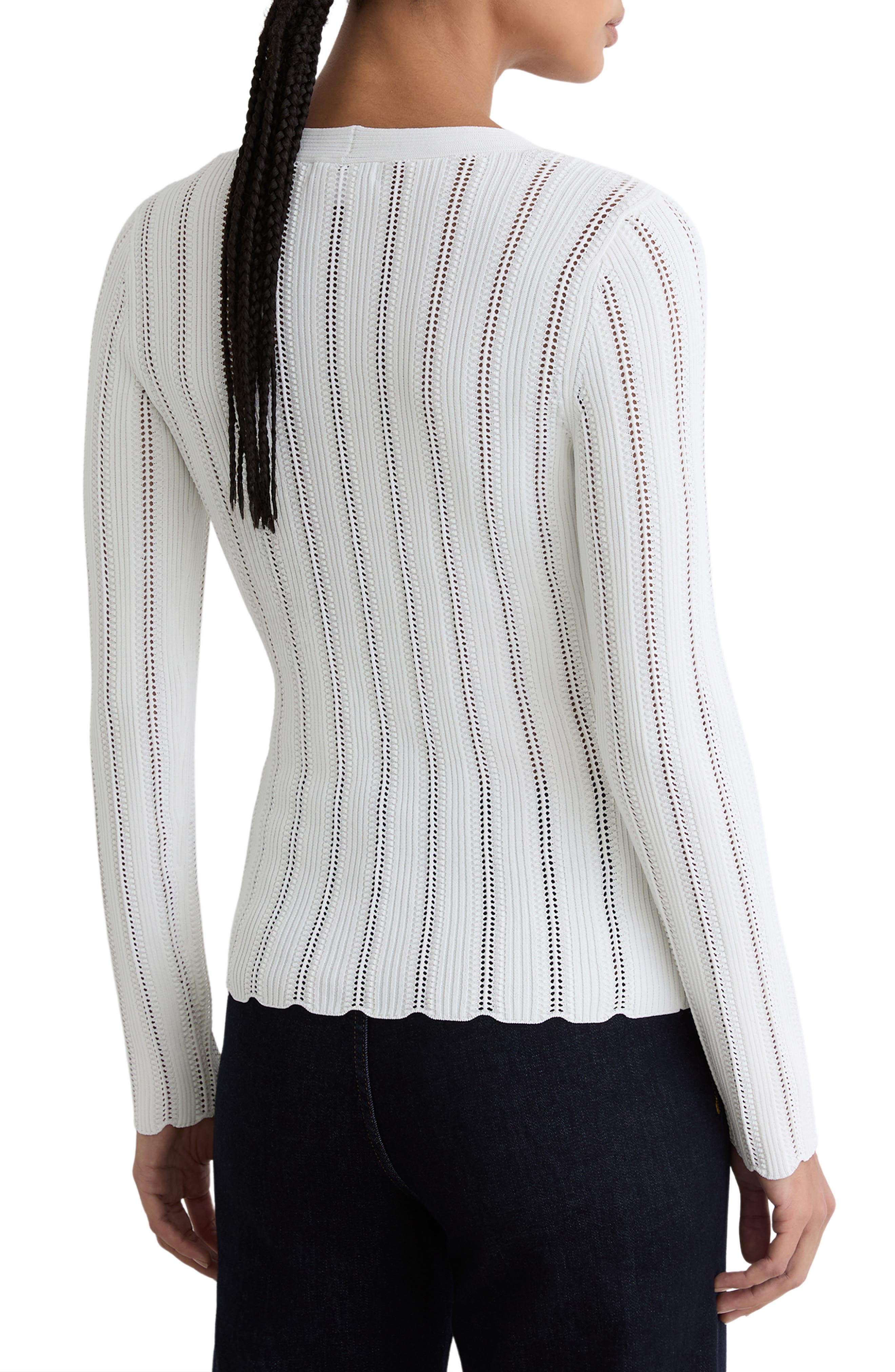 Loui Openwork Knit Top - image 2