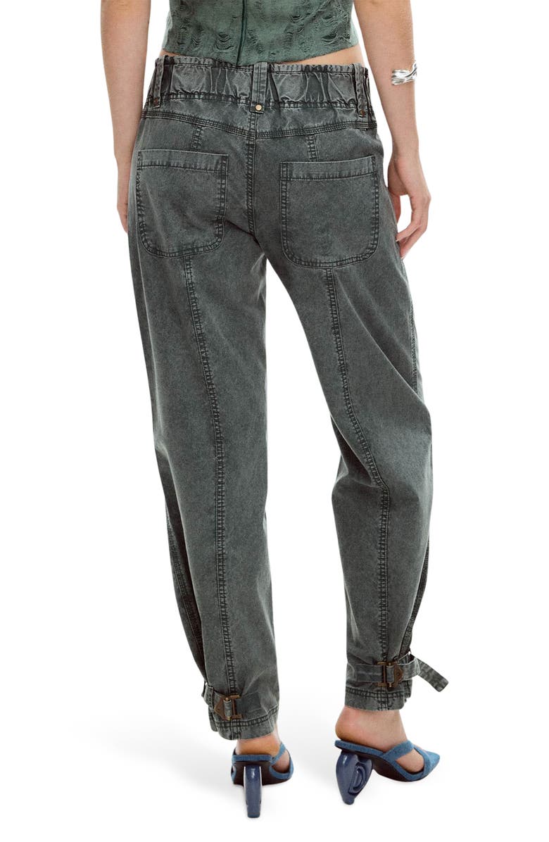 Desigual Belt Cuff Jeans, Alternate, color, Light Green