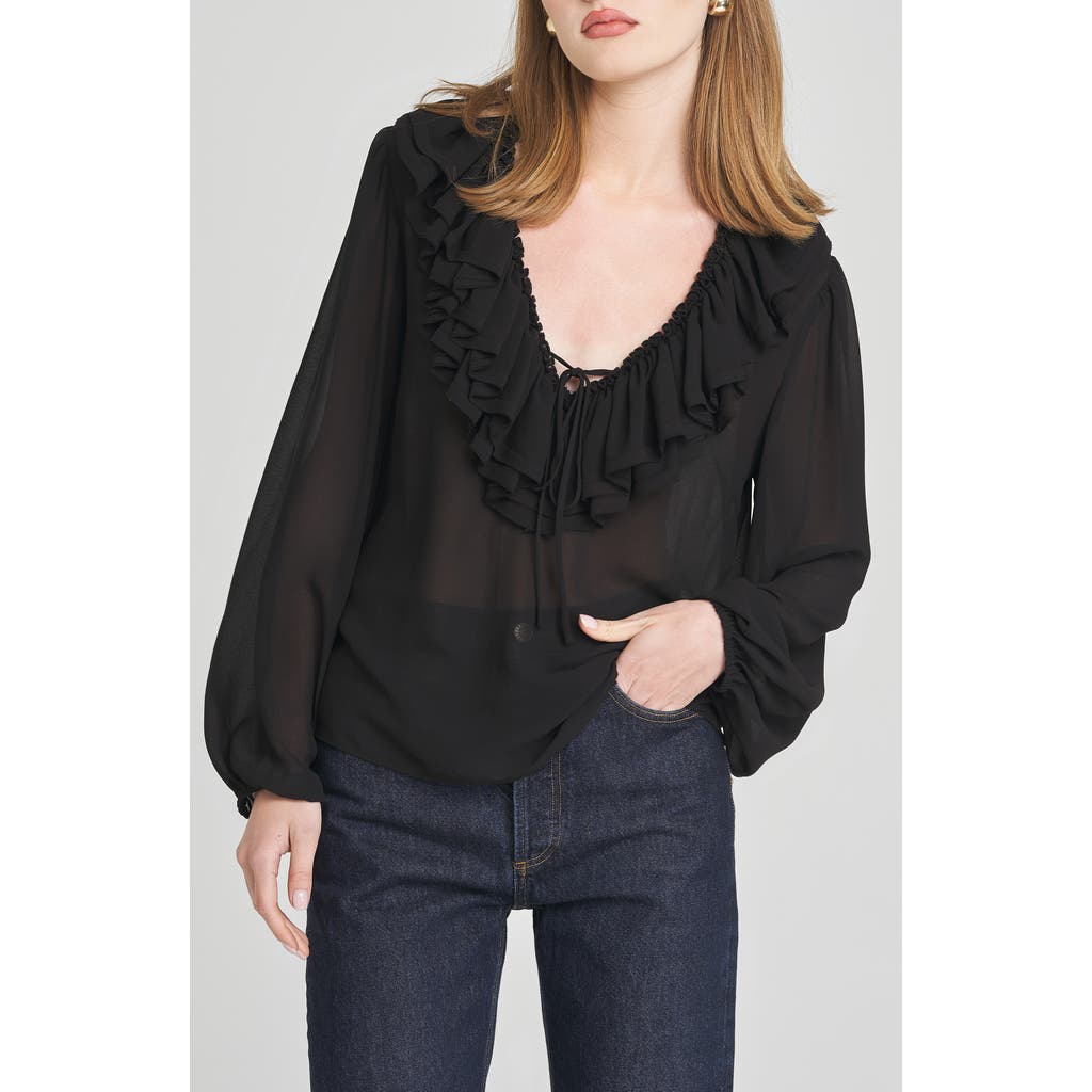 Wayf Agnes Ruffle Top