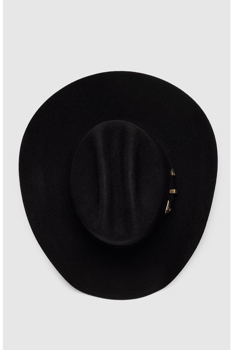 The Bronco Premier Wool Western Cowboy Hat, Alternate, color, Black