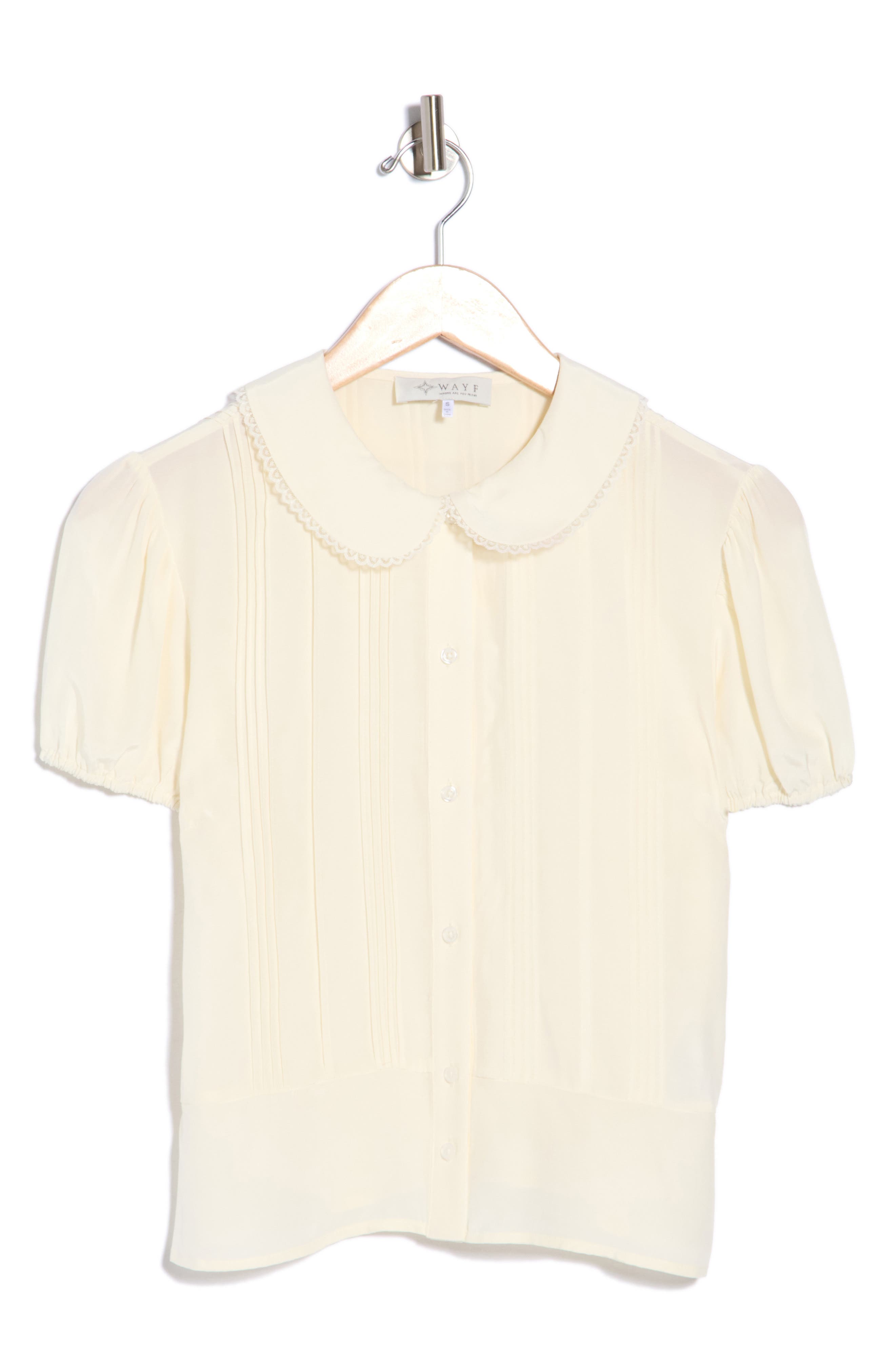 Puff Sleeve Pintuck Top