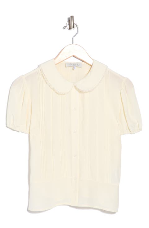 Puff Sleeve Pintuck Top