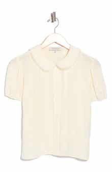 Puff Sleeve Pintuck Top