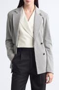 Emporio Armani Herringbone Double Breasted Blazer