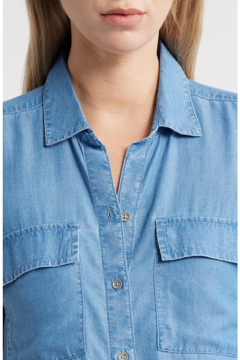 Beatrix Denim Button-Up Shirt, Alternate, color, MEDIUM WASH