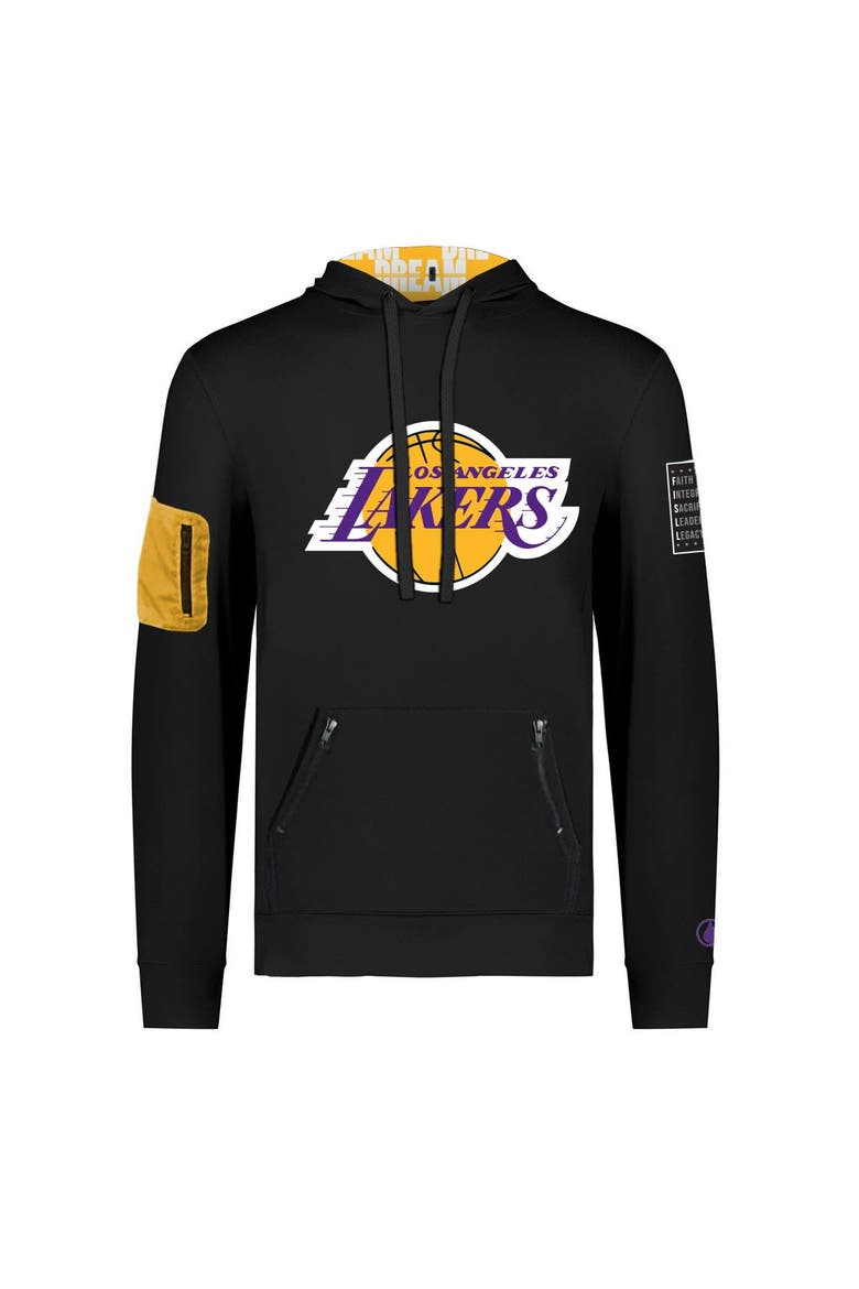 Unisex FISLL x Black History Collection  Black Los Angeles Lakers Pullover Hoodie, Alternate, color, Black