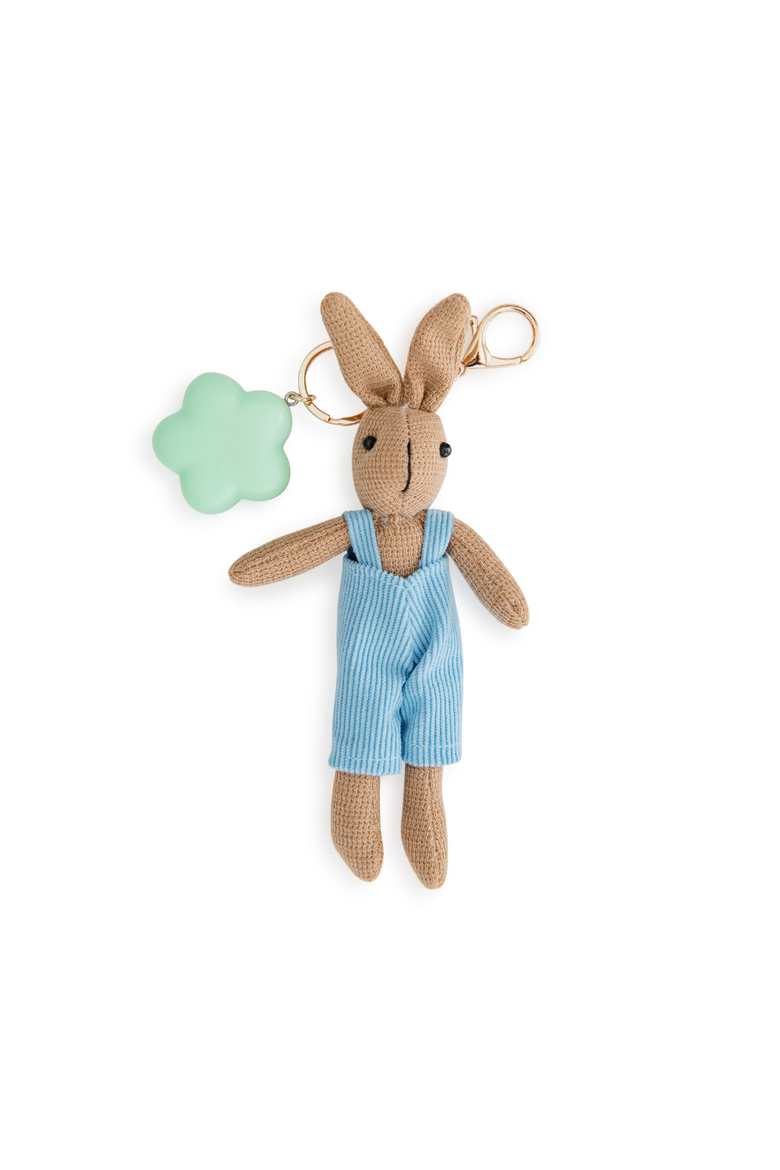 Bunny Bag Charm and Lip Balm, Main, color, Boy