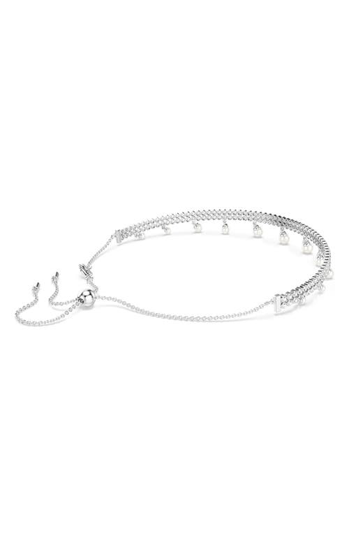 Swarovski X Ariana Grande Round Cut Choker In White