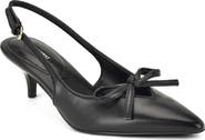 Nine West Lyrical Slingback Pointed Toe Kitten Heel Pump