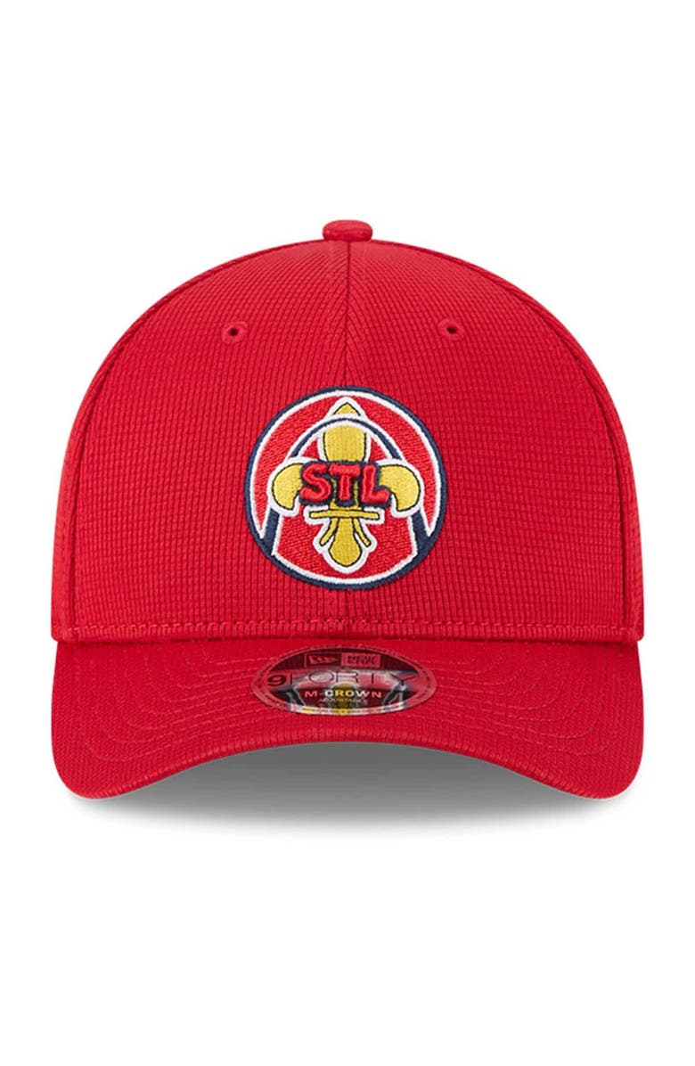 New Era Men's New Era Red St. Louis Cardinals City Connect Batting Practice 9FORTY M-Crown Adjustable Hat, Alternate, color, Red