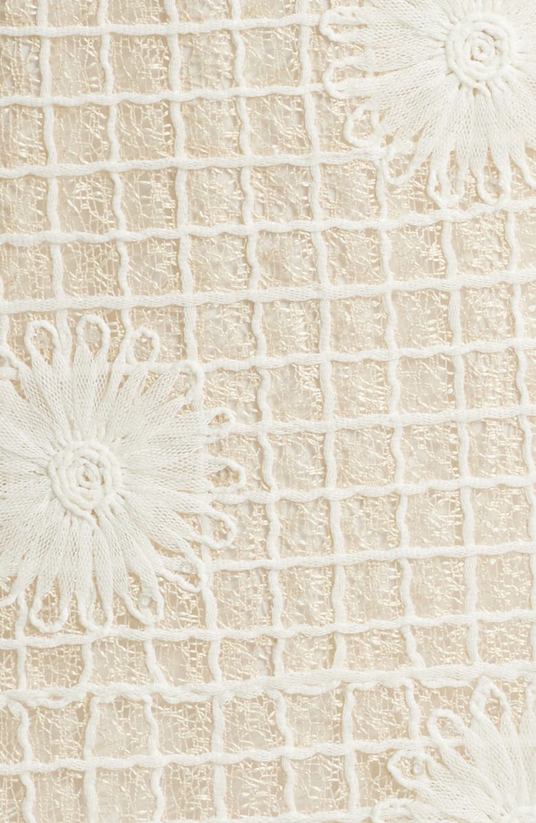 Vince Camuto Embroidered Sheath Dress, Alternate, color, Natural