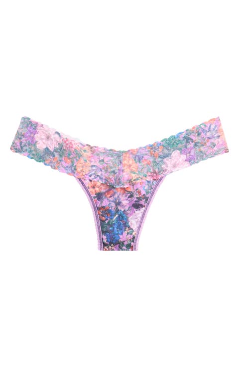 Print Low Rise Thong