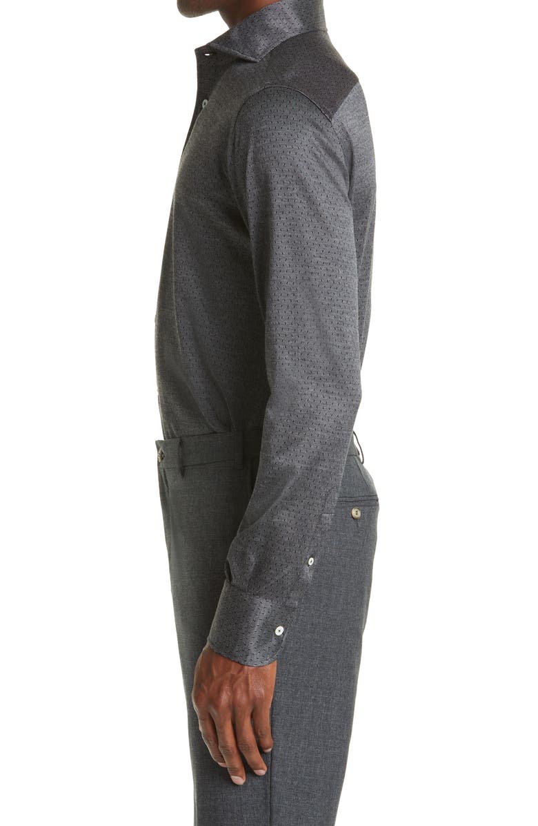 Canali Deco Cotton Jersey Dress Shirt, Alternate, color, 