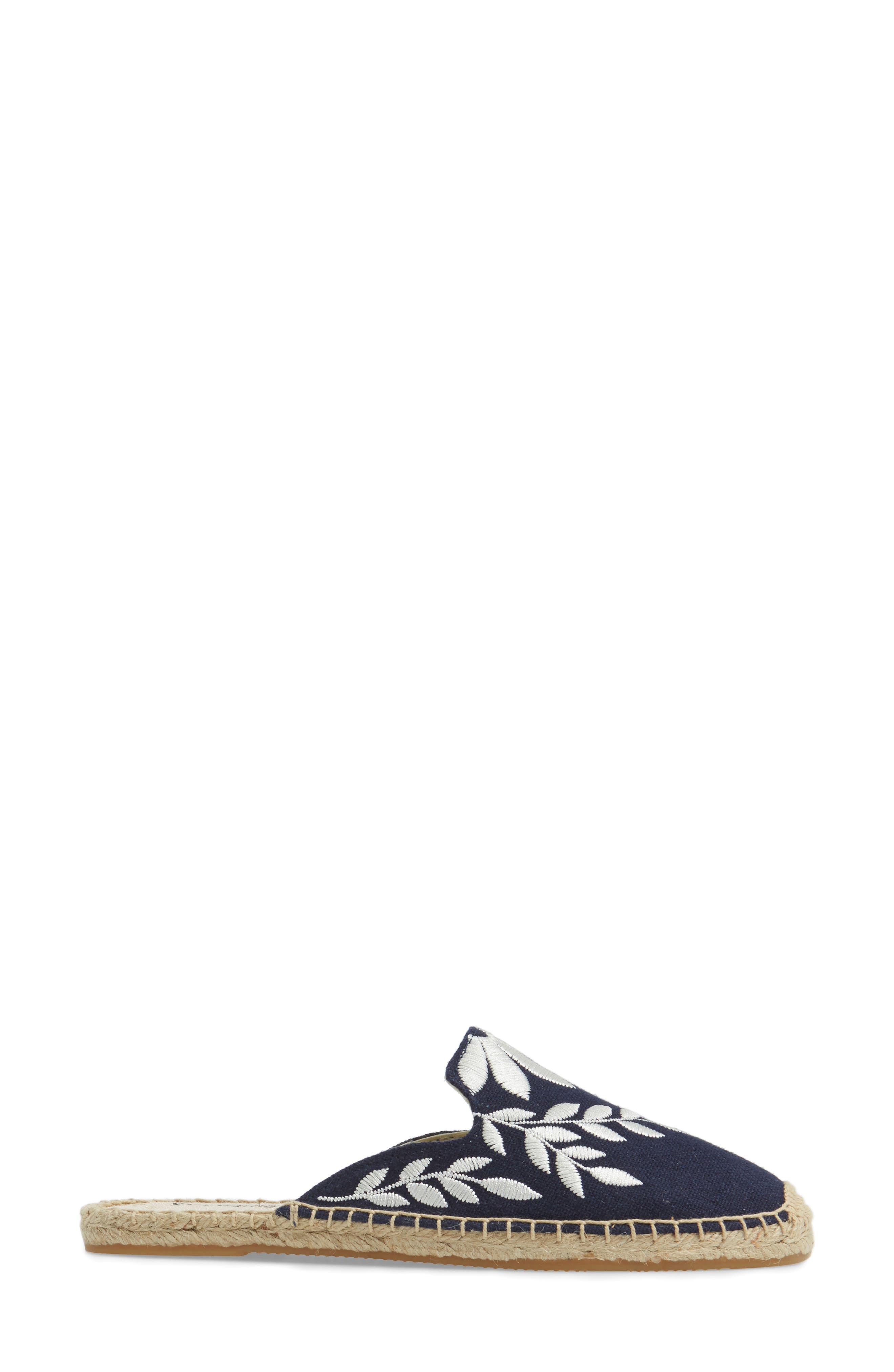 Soludos Embroidered Espadrille Mule, Alternate, color, 