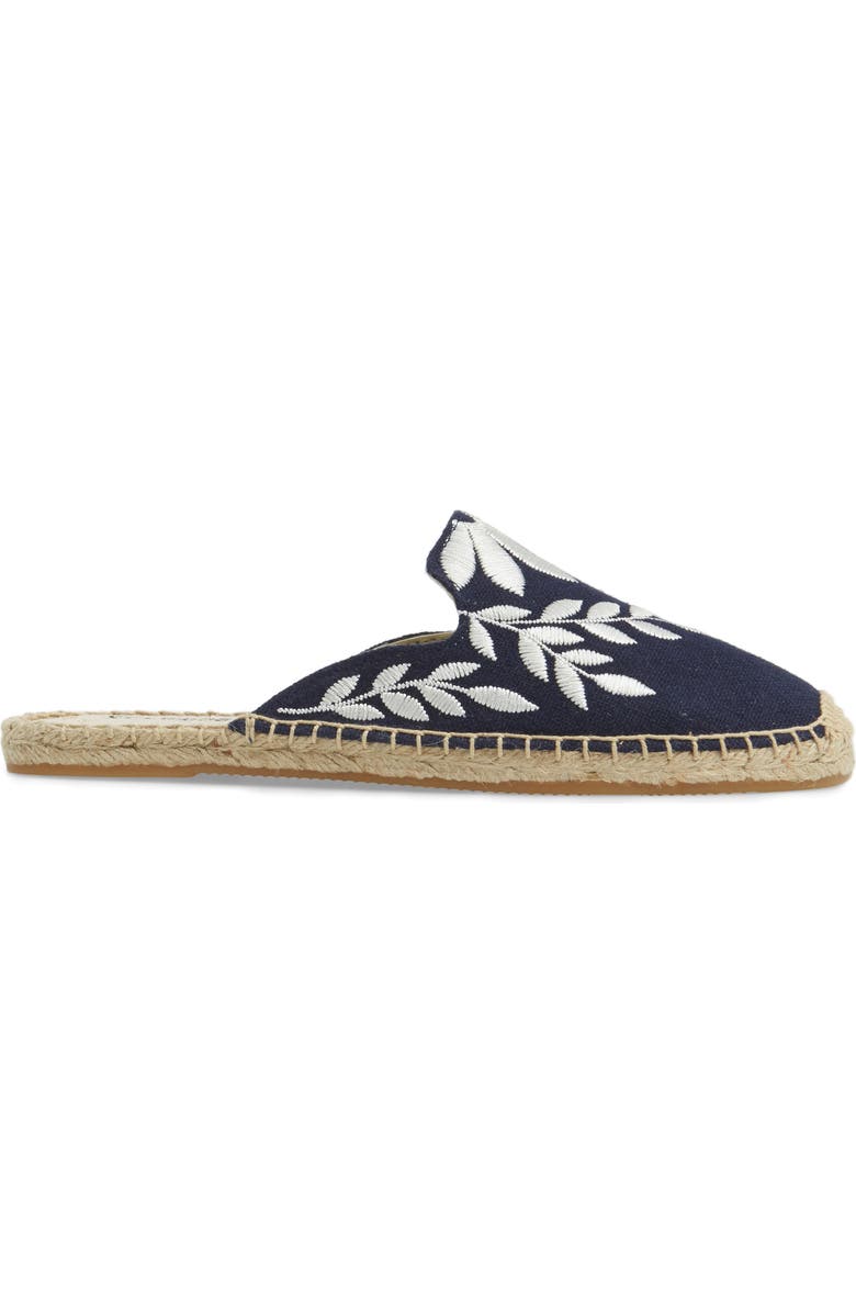 Soludos Embroidered Espadrille Mule, Alternate, color,