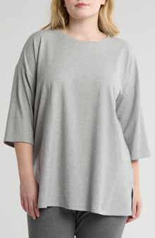 Eileen Fisher Crewneck Longline Boxy Top
