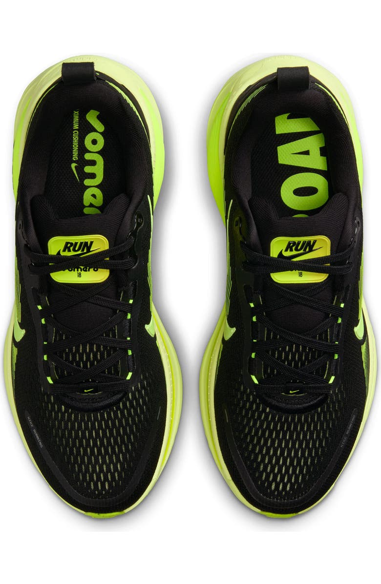 Nike Vomero 18 Running Shoe, Alternate, color, Black/ Volt/ Lemon Twist