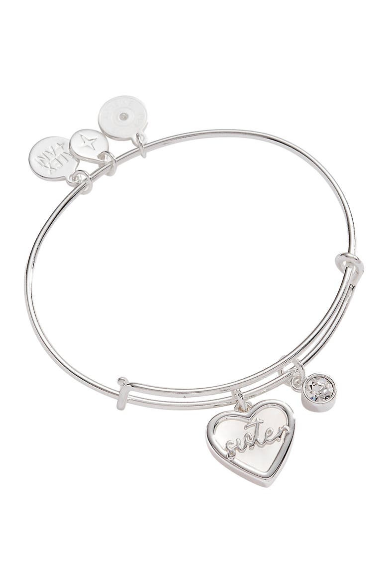 Sister Bangle Bracelet, Main, color, Silver